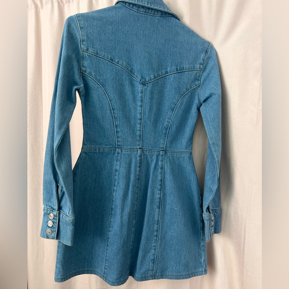 ASOS Blue Denim Button-Up Jacket - Picture 2 of 3